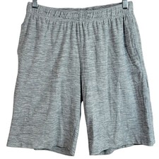 Old Navy Active Boys Breathe On Athletic Shorts Gray SZ 14 16 XL Pull On Pockets