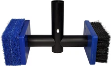 Pool Tile Brush Scrubber 2-In-1 Scrub and Scour Waterline Tile Scale Cleaner - E