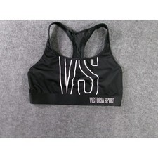 The Player Victorias Secret Sports Bra Womens Medium Black Racerback VS Athletic