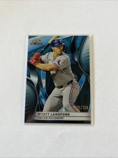2025 Topps Chrome Black - Wyatt Langford #83 Blue Lava Refractor /150