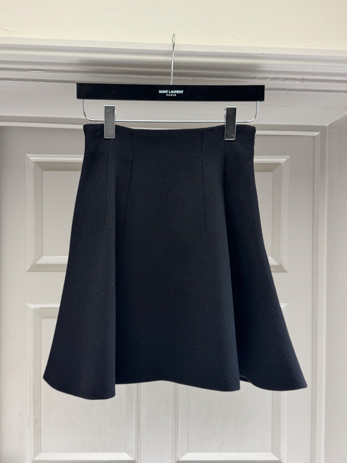 Miu Miu Classic Black A-Line Knee Length Skirt IT 40 / UK 8 RRP £1350 image 2