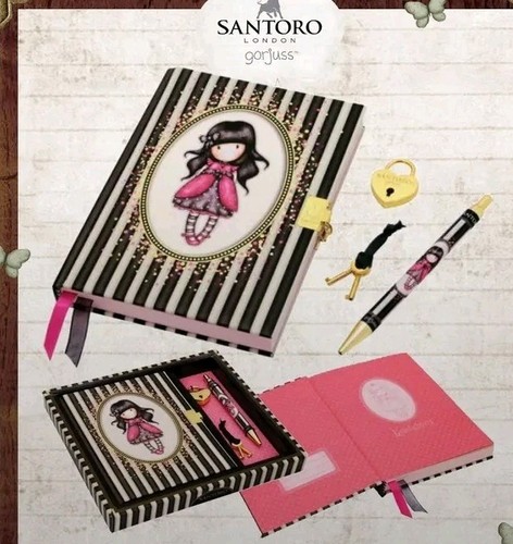 New Santoro Gorjuss Notebook / Diary with Pen Lock & key - Ladybird 522GJ04 - Picture 2 of 2