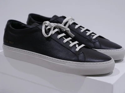 NEW COMMON PROJECTS ACHILLES CONTRAST BUMPY Black Leather 44 EU DISPLAY MODEL - Image 1 of 4