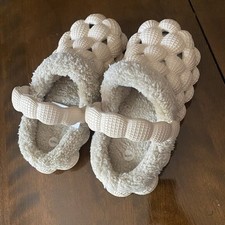 Am rican Exchange Comfort Bubble Slide Slippers Chunky Slippers Warmsize 8 Khaki