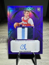 Cam Spencer RPA 11/75 2024-25 Panini Obsidian Rookie Patch Auto RC