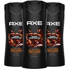 AXE Men's Body Wash, Dark Temptation, 3-Pack, 12H 16 Fl Oz (Pack of 3)