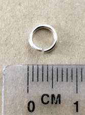 1 X Genuine Solid 925 Sterling Silver 6mm Heavy Gauge 1mm Thick Open Jump Ring