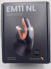EM11 NL Ergonomic Vertical Mouse, Bluetooth Optical Wireless Black Golden.OPEN  