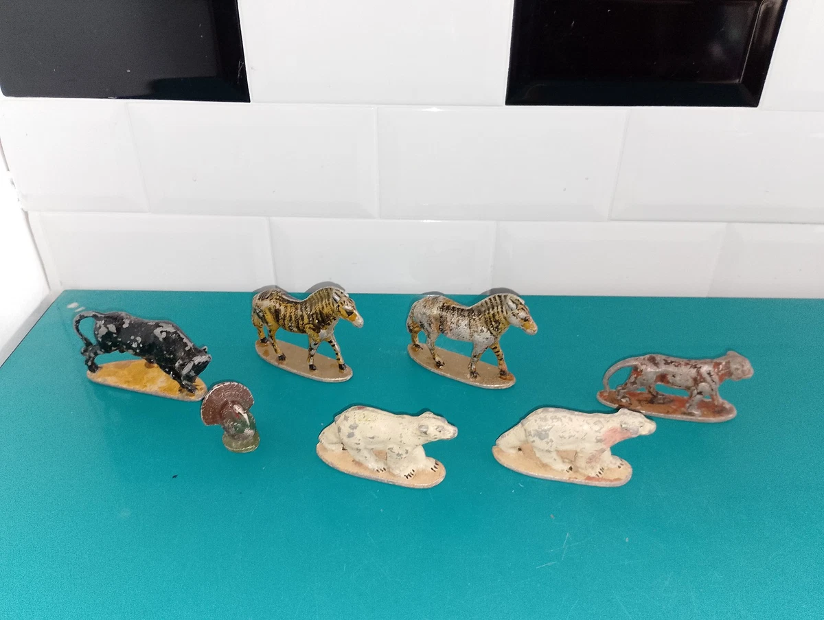 Ancien jouet vintage type QUIRALU : Corrida TAUREAU