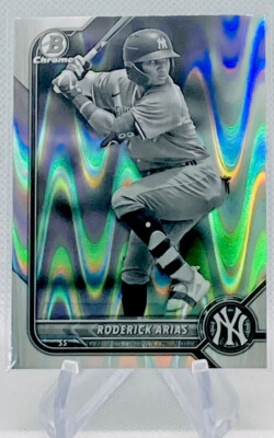 2022 Bowman Draft Chrome Roderick Arias Black & White RayWave Refractor #BDC-79