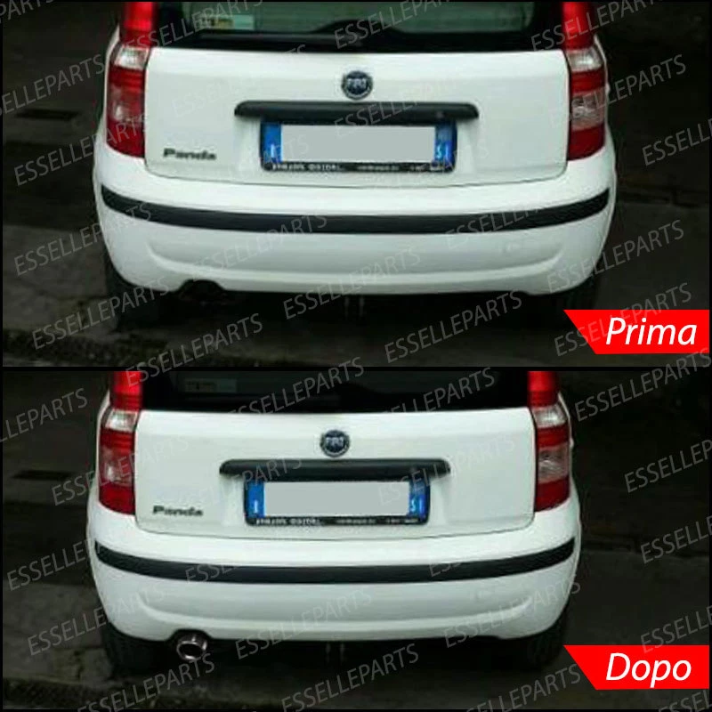TERMINALE DI SCARICO PER MARMITTA FINALINO CROMATO INOX FIAT PANDA 169 - Immagine 4 di 4