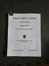 1980 Nissan SD33T Diesel Engine Parts Catalog For International Harvester Scout