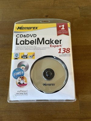 Memorex CD & DVD Label Maker Expert 135 Labels & Software New & Sealed ...