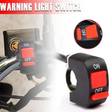 7/8" Motorcycle Handlebar Kill ON-OFF Latching Switch 12V Scooter ATV Bike