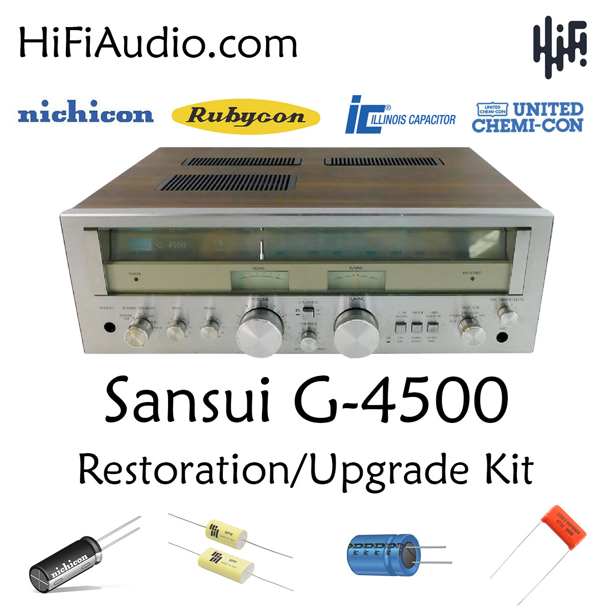 Sansui G4500 rebuild restoration recap upgrade kit fix