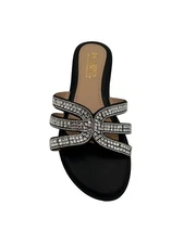 Women's "Easy USA" Rhinestone Slides / Sandals