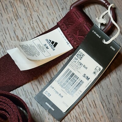 Adidas x Ivy Park Logo Belt GK7372 Maroon Red Womens Size S  display picture 1