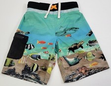 L Children Wonder Nation Fish Shark Turtle Boys Swim Trunk Shorts Medium 8