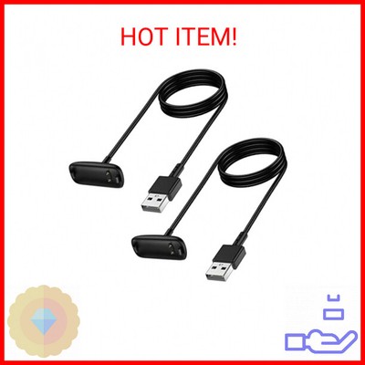 Cavo Di Ricarica Sostitutivo Per Fitbit Inspire 3 – 2 Pezzi Lunghezza 1 Metro (3.3 Ft) – USB Type A
