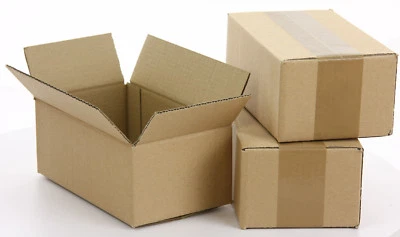 WEPACK Faltkartons 200x150x100 mm Aussenmaß Versandschachtel Einwellig 320 G BRAUN NEU