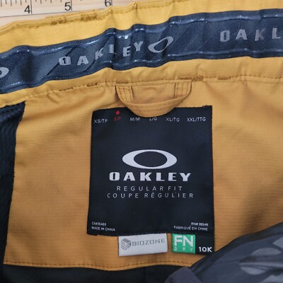 Oakley Snow Pants Mens Small BioZone FN Dry 10K Mustard Yellow
