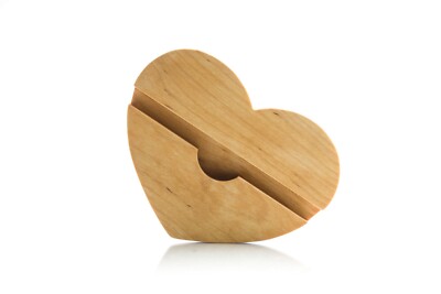 Wood cell phone stand Office desk accessories for women Wooden desk organizer 