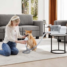 HOMEFLA Pet Hair Grooming Vacuum,5-In-1 Electric Cleaning Sets For Dog/Cat/