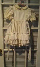 Vintage Bryan Yellow Dress with Pinafore Size 4