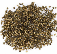 Wholesale500/1000Pcs Silver/Gold/Black/Bronze Tube Crimp End Beads 1.5mm/2mm