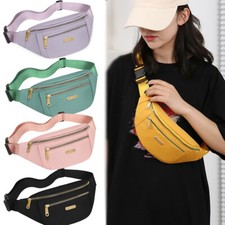 Men Women Cross body Sling Shoulder Travel Sport Pouch Fanny Pack Belt waist Bag