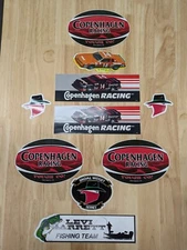 A.J. Foyt Copenhagen Skoal Racing Decal Lot of 10. New in Excellent Condition 