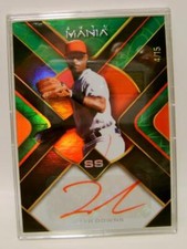 JETER DOWNS #4 /15 AUTO BASEBALL WILD CARD AUTO MANIA 2023