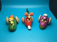 1988 Jim Henson Fraggle Rock Veggie Cars McDonalds Toy Figure Car Lot of 3