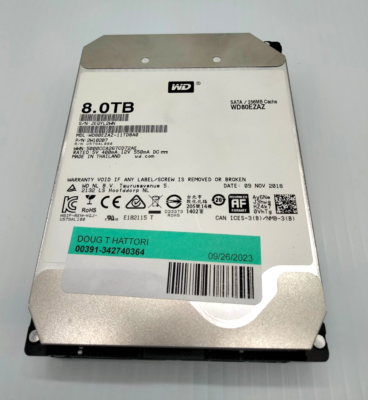 WD 8TB 5400RPM SATA 6Gb/s 256MB 3.5'' HDD WD80EZAZ-11TDBA0 | eBay