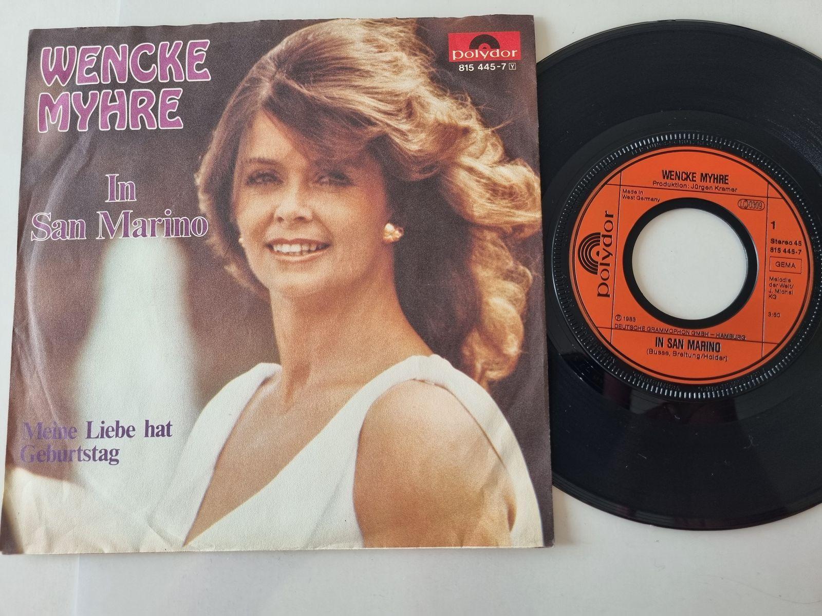 7"" Single Wencke Myhre - In San Marino Vinyl Germany