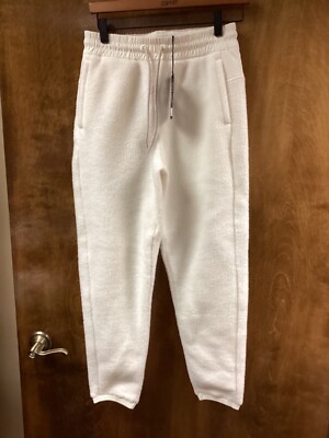 Women NWT ''Allbird'' off white fluff fleece (sweat) pants. Size Small