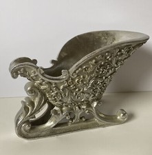 Katherine's Collection Sleigh Display Retired Silver Scroll