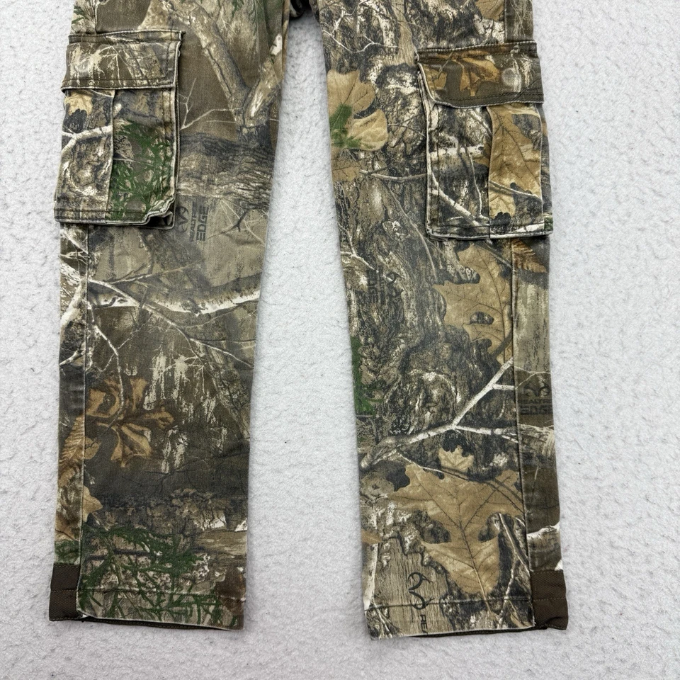 Realtree Cargo Pants Boys Medium M Camo EDGE Camouflage Outdoor Hunting - Image 4 of 4