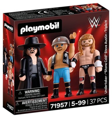 WWE Playmobil 2026 Serie 1 Attitude Era Pack Undertaker, Triple-H, Stone Cold