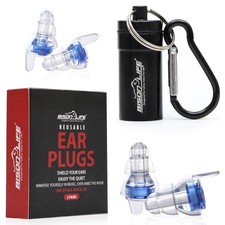 Reusable High Fidelity Ear Plugs, 27dB Advanced Filtering Ear Protection, 2 Pair