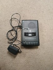 Vintage GE 3-5027A Personal Portable Recorder and Cassette Player Black Working