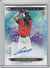 2024 Topps Inception Ceddanne Rafaela Base Rookie Emerging Stars Auto 178/299 RC