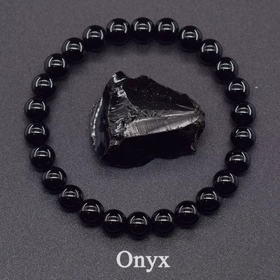 Real 5A Natural Lapis Lazuli Stone Beads Bracelet Homme Elastic High Quality Ene