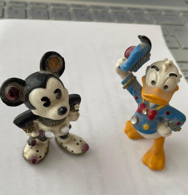 Donald und Daisy Duck, ca 6,5 cm , aus den 70ern
