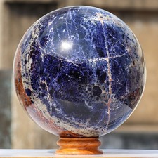 66.6LB 280MM Blauer Sodalit Edelstein Kugel Kristallball Drittes Auge Reiki