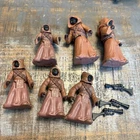 Star Wars JAWAS 1996 Power Of The Force vintage Jawa lot 6 Figures & 6 Guns
