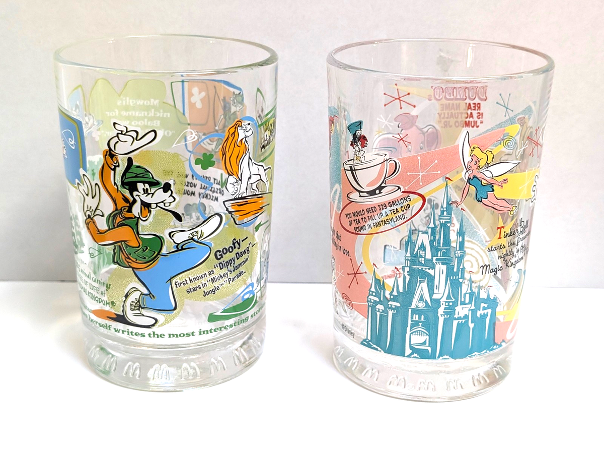 Vintage McDonalds Walt Disney World 100 Years of Magic Glass Set of 2 | eBay