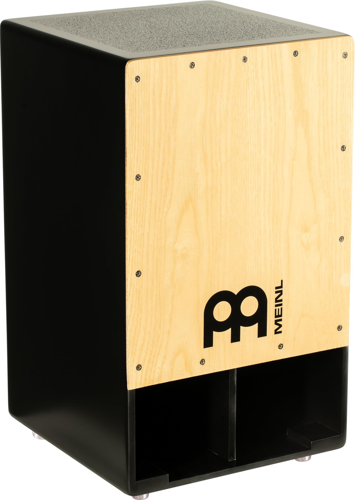 Grand Cajon Subwoofer Luthier avec Double Rosace et Finition Premium Ébène Doré