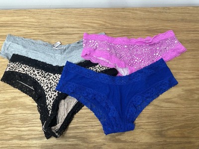 Lot Of 4 Victoria's Secret Cheeky Lace Multicolor Undergarments XXL Women's 