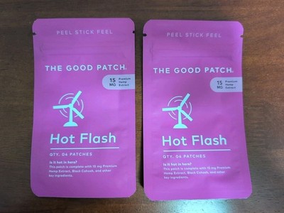 The Good Patch Women Hot Flash Patches 4 Pack ~ Lot of 2